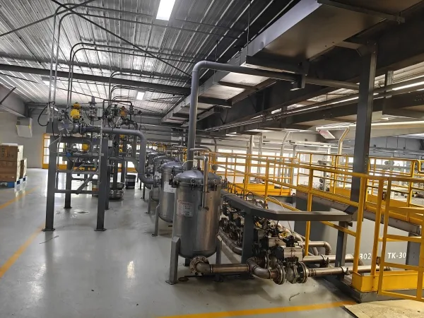 Lubricant blending area operated by a STARLI MARINE supply partner in China